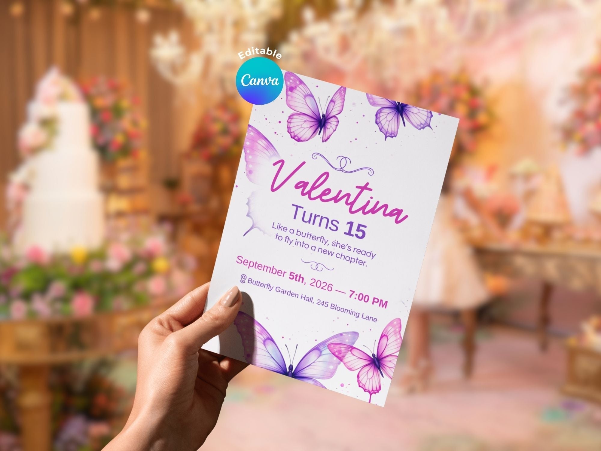 15th Birthday Invitation