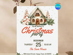 Merry Christmas Party Invitation – Editable Canva Template – Share or Printable 5x7 – Instant Download
