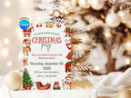 Seasonal Christmas Party Invitation – Editable Canva Template – Share or Printable 5x7 – Instant Download