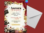 Movie Night Invitation – Editable Canva Template – Share or Printable 5x7 – Instant Download