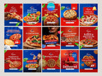 Pizza Instagram Templates – Editable Canva Template – Instant Download