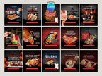 Japanese Food Instagram Templates – Editable Canva Template – Instant Download