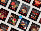 Japanese Food Instagram Templates – Editable Canva Template – Instant Download