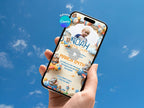 3D Aviator Animals Birthday Invitation – Editable Canva Template – Share video mp4 – Instant Download