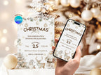 Festive Christmas Party Invitation – Editable Canva Template – Share or Printable 5x7 – Instant Download