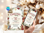 Nativity Christmas Invitation – Editable Canva Template – Share or Printable 5x7 – Instant Download