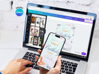 [FREE SAMPLE] Blue Mermaid Invitation | Editable Canva Template - Instant Download