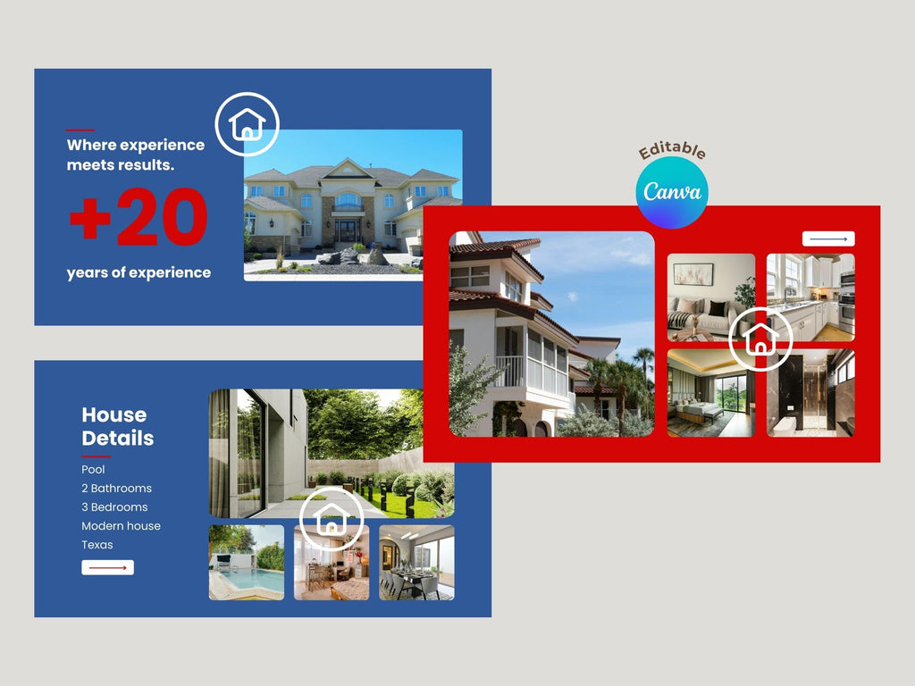 Real State Business Presentation 001 – Editable Canva Template – Instant Download