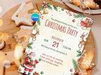 Santa Claus Christmas – Editable Canva Template – Share or Printable 5x7 – Instant Download