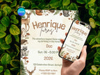 Forest Birthday Invitation – Editable Canva Template – Share or Printable 5x7 – Instant Download