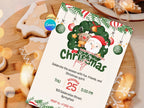 Christmas Cheer Party Invitation – Editable Canva Template – Share or Printable 5x7 – Instant Download