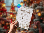 Festive Christmas Party Invitation – Editable Canva Template – Share or Printable 5x7 – Instant Download