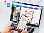 Seasonal Christmas Party Invitation – Editable Canva Template – Share or Printable 5x7 – Instant Download