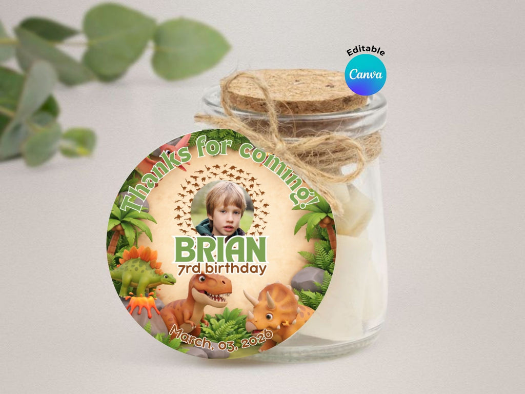 3D Dinosaur Invitation FULL PARTY BUNDLE - Video Invite & Matching Printables