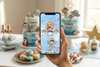 Astronaut Space Theme Birthday Video Invite – Editable Canva Template – Instant Download
