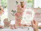 Watercolor Stork Baby Shower Invitation – Watercolor Plane Theme – Editable Canva Template – Share or Printable 5x7 – Instant Download