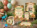 3D Dinosaur Invitation FULL PARTY BUNDLE - Video Invite & Matching Printables