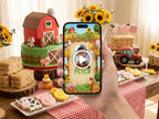 Farm Animals Birthday Video Invitation – Editable Canva Template – Share video mp4 – Instant Download