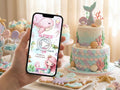 Under The Sea Birthday Invitation – Editable Canva Template – Share video mp4 – Instant Download