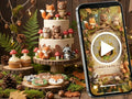 3D Enchanted Forest Birthday Invitation – Editable Canva Template – Share video mp4 – Instant Download