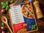 Pizza American Menu Template  – Editable Canva Template – Share or Printable – Instant Download