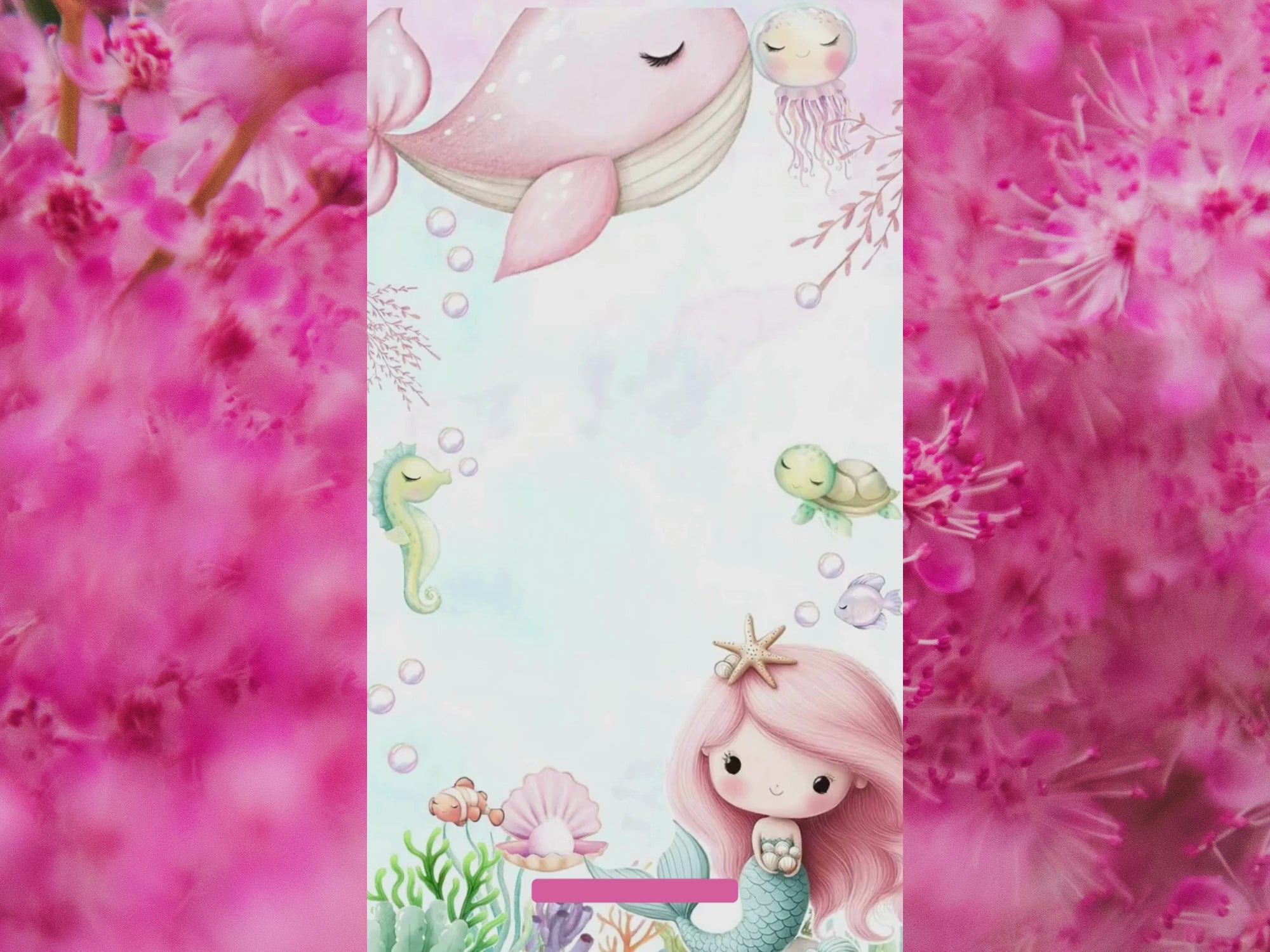 Under The Sea Birthday Invitation – Editable Canva Template – Share video mp4 – Instant Download