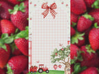 Strawberry Birthday Invitation – Editable Canva Template – Share video mp4 – Instant Download