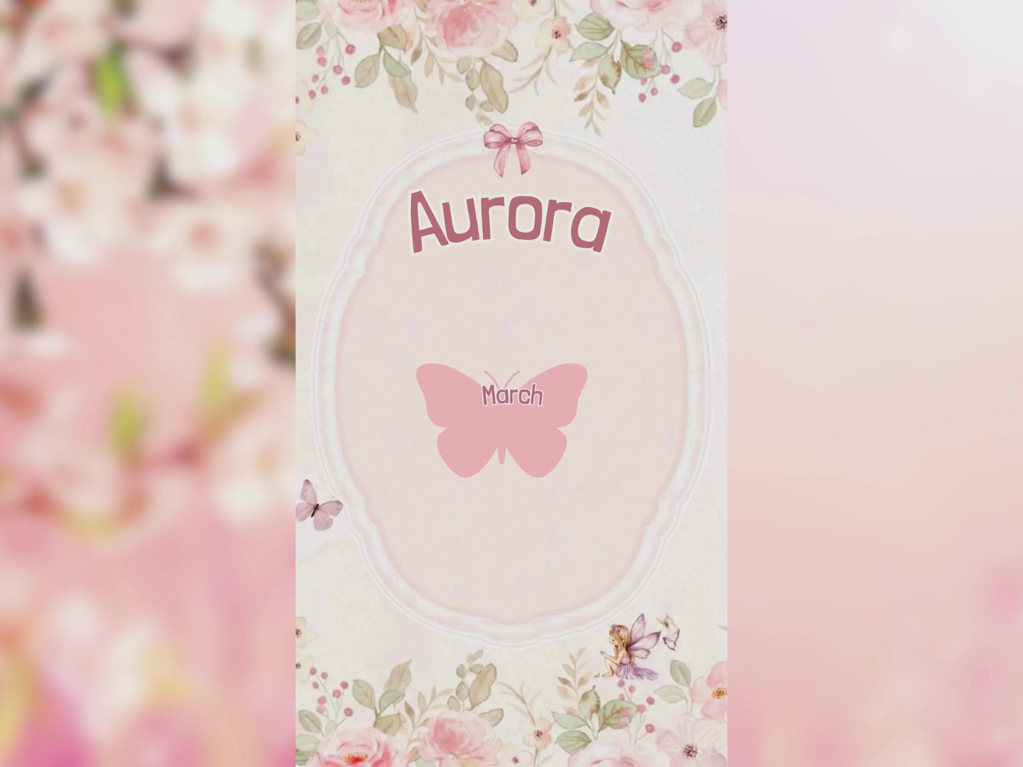 Enchanted Floral Birthday Invitation – Editable Canva Template – Share video mp4 – Instant Download