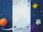 Astronaut Birthday Invitation – Editable Canva Template – Share video mp4 – Instant Download
